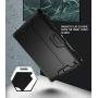 Poetic Explorer Series Designed for Apple iPad 10.2 2019, 7th Generation, Full Body Triple Layers Tough 360 Degree Stand Folio Cover case with Built-in Screen Protector and Pencil Holder, Black