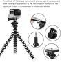 Phone Tripod Selfie Stick Kit, SmilePowo Flexible Tripod Stand Extensible Selfie Stick with Bluetooth Remote/Adapter/Clip for iPhone,Android Phones,GoPro Sports Action Camera,Small Digital Camera (M)