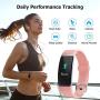 Letsfit Fitness Tracker, Activity Tracker Watch with Heart Rate Monitor, IP68 Waterproof Smart Watch with Step Counter, Calorie Counter, Call & SMS Pedometer Watch for Women Men