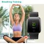 Willful Smart Watch for Men Women 2020 Version IP68 Waterproof, Fitness Tracker Heart Rate Monitor Sport Digital Watch, Smartwatch for Android Phones and iOS Phones Compatible iPhone Samsung (Black)