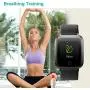 Willful Smart Watch for Men Women 2020 Version IP68 Waterproof, Fitness Tracker Heart Rate Monitor Sport Digital Watch, Smartwatch for Android Phones and iOS Phones Compatible iPhone Samsung (Black)