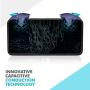 BOKA Shark Shape Pubg Triggers Cum Gamepad Joystick Compatible with All Smartphones - (Blue)