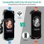SYOSIN Bike Phone Mount, 360° Rotation Universal Bicycle Motorcycle Phone Mount Holder Handlebar Stand Cradle Clamp Compatible with iPhone 11 Pro Max/XR/XS/8/7/6s Plus 4.5"-6.5" Phone