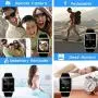 Smart Watch - Sazooy Bluetooth Smart Watch Support Make/Answer Phones Send/Get Messages Compatible Android iOS Phones with Camera Pedometer SIM SD Card Slot for Women Men (Brown)