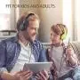 Avantree Long Cord Wired Headphones with Microphone(1.5M/4.9FT), Superb Sound, Comfortable, for Kids, Adults, Lightweight, On Ear Headset for Phone, Laptop, Computer, iPad, Tablet - 026 Yellow Green Avantree Long Cord Wired Headphones with Microphone(1.5M/4.9FT), Superb Sound, Comfortable, for Kids, Adults, Lightweight, On Ear Headset for Phone, Laptop, Computer, iPad, Tablet - 026 Yellow Green