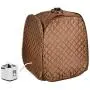 Instahibit 2L Portable Steam Sauna Personal Foldable Spa Tent Therapy Weight Loss Body Slim Detox Home Bath Chair