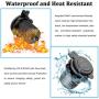 Quick Charge 3.0 Dual USB Charger Socket, Waterproof 12V/24V QC3.0 Dual USB Fast Charger Socket Power Outlet with Touch Switch for Car, Marine, Boat, Motorcycle, Truck and More