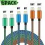 WUYA iPhone Charger, MFi Certified Lightning Cable 6 Pack - 3/3/6/6/10/10 FT Nylon Woven Fast Charging High Speed Data Sync Cord Compatible iPhone 11 Pro XS MAX XR XS X 8 7 Plus 6S 6 SE - Color WUYA iPhone Charger, MFi Certified Lightning Cable 6 Pack - 3/3/6/6/10/10 FT Nylon Woven Fast Charging High Speed Data Sync Cord Compatible iPhone 11 Pro XS MAX XR XS X 8 7 Plus 6S 6 SE - Color