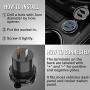 CHAFON Quick Charge 3.0 Dual USB Charger Socket,12V 36W Aluminum Waterproof Power Outlet with Switch LED Digital Voltmeter & Wire Fuse DIY Kit for Car,Marine,Boat,Motorcycle,Truck,Golf Cart & More
