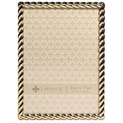 Lawrence Frames 5x7 Golden Rope Picture Frame, Gold