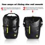 Rhinowalk Bike Rear Seat Pack Bag, Backseat Rack Bag Cycling Bicycle Anti-Tear TPU Strong Waterproof Big Capacity for Travel Essential