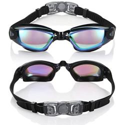 Aegend Swim Goggles, Swimming Goggles No Leaking Anti Fog UV Protection Triathlon Swim Goggles with Free Protection Case for Adult Men Women Youth Kids Child, Multi-Choice