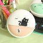 QearFun Stereo 3.5mm in Ear Cat Earphones Earbuds with Microphone with Earphone Storage Case for Smartphone MP3 iPod PC Music (Pink)
