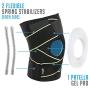 Knee Brace with Side Stabilizers & Patella Gel Pads for Knee Support