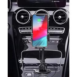 Cup Phone Holder for Car, [Upgraded] Universal Cup Holder Phone Mount for iPhone 11/ X / 8/8 Plus / 7/7Plus /6/6s, Samsung Galaxy S8/S9 Note 6/5/4/3 Edge etc (Gray)