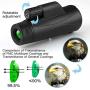 BonFook Optics Titan 10x42 HD Portable Monocular Telescope High Powered,Optimal Brightness and Clarity,One Hand Focus,Waterproof Fogproof for Bird Watching, Nature Watching, Hunting