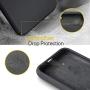 Miracase Liquid Silicone Case Compatible with iPhone 11 Pro Max 6.5 inch(2019), Gel Rubber Full Body Protection Shockproof Cover Case Drop Protection Case (Black)