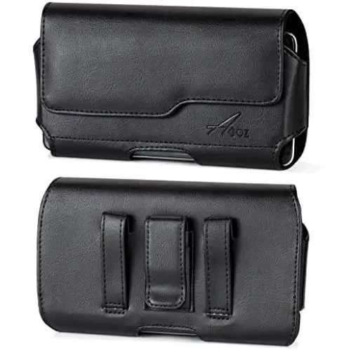 AGOZ Holster for Motorola Moto G8 Plus, G8 Play, Moto G7, Moto E6, Moto E5 Plus, E5 Play, Moto E5, Moto E5 Cruise, E5 Supra, E4 Plus, Belt Clip Case w/Loop, Leather Cell Phone Pouch Magnetic Closure AGOZ Holster for Motorola Moto G8 Plus, G8 Play, Moto G7, Moto E6, Moto E5 Plus, E5 Play, Moto E5, Moto E5 Cruise, E5 Supra, E4 Plus, Belt Clip Case w/Loop, Leather Cell Phone Pouch Magnetic Closure