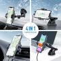 VICSEED Universal Wireless Car Charger Mount Qi Fast Charging 10W 7.5W Dashboard Windshield Air Vent Phone Holder for Car Mount Fit for iPhone SE 11 Pro Max XS XR Samsung S20 Note10 Note9 S10 S9 LG