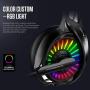 High-end Gaming Headset，Excellent Gaming Headphones for PS4 Xbox One PC Gaming Headphones, Stereo bass Surround Sound, LED Lights and soundproof Microphones（Contains Headphone 2 in 1 Adapter） (Black)
