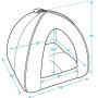 Pet Tent Soft Bed for Dog and Cat by Best Pet Supplies