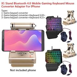 EUGNN X1 Stand Bluetooth 4.0 Mobile Gaming Keyboard Mouse Converter Adapter for iPhone for LOL/PUBG/Wow/Dota/OW/Fps Game