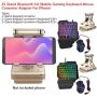 EUGNN X1 Stand Bluetooth 4.0 Mobile Gaming Keyboard Mouse Converter Adapter for iPhone for LOL/PUBG/Wow/Dota/OW/Fps Game
