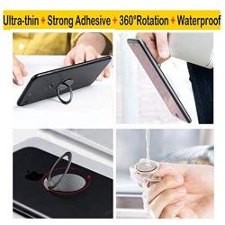 Sunwuun 1 Pack Phone Ring Holder,Magnetic Car Grip Mobile Stand for Ultra-Thin Phone Ring Frame for iPhone 11 Pro 8 Plus,Sony, Nexus (Pink)