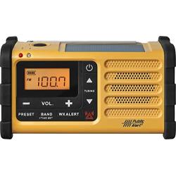 Sangean MMR-88 AM/FM/Weather+Alert Emergency Radio. Solar/Hand Crank/USB/Flashlight, Siren, Smartphone Charger