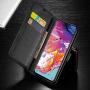 STARSHOP- LG Aristo 5 Phone Case, Phoenix 5 / Tribute Monarch / K8X / Risio 4 / Fortune 3 Case, Included [Tempered Glass Screen Protector], Premium Leather Wallet Pocket Credit Card Slots - Black