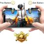Mobile Game Controller【Upgraded Version】- PUBG/Knives Out Mobile Controller,Hill & Wood Sensitive Shoot and Aim Triggers for L1R1 Mobile Game Trigger Joystick for Android/iOS.