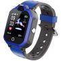 TBidder Kids Smart Phone Watch Support 4G with Bluetooth GPS Video Call HD Touch Screen Waterproof for Girls Boys Android iOS (Blue)