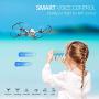 SNAPTAIN A10 Mini Foldable Drone with 720P HD Camera FPV WiFi RC Quadcopter w/Voice Control, Gesture Control, Trajectory Flight, Circle Fly, High-Speed Rotation, 3D Flips, G-Sensor, Headless Mode