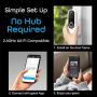 Geeni QUICKPEEK Smart Doorbell Camera 1080p Chime – No Hub, Easy Wireless Install and Set Up, Includes Rechargeable Battery, Motion-Activated Alerts, Requires 2.4 GHz Wi-Fi, White