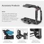 SMALLRIG BMPCC 4K/6K Half Cage Compatible with Blackmagic Pocket Cinema Camera 4K/6K, Half Cage with Anti-Twist Mechanism and Built-in NATO Rails - 2254