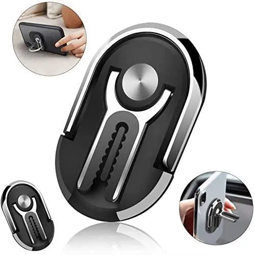 Phone Ring Holder - Sanp Three-in-one Multipurpose Mobile Phone Bracket Holder Stand 360 Degree Rotation & 90°Flip for Car Home, Multiple-Angle Car Phone Mount (Black) Phone Ring Holder - Sanp Three-in-one Multipurpose Mobile Phone Bracket Holder Stand 360 Degree Rotation & 90°Flip for Car Home, Multiple-Angle Car Phone Mount (Black)