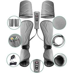 Leg Massager for Circulation - Foot and Calf Massager Air Compression Leg and Thigh Wraps Massage Boots Machine for Home Use Relaxation with Controller