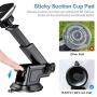 Magnetic Car Phone Mount RAXFLY 8 N52 Dashboard Windshield Magnet Car Holder 3 Metal Plate Magnetic Phone Car Mount Holder Compatible with Samsung Galaxy S20 Plus Ultra iPhone 11 XR Pro Max Smartphone