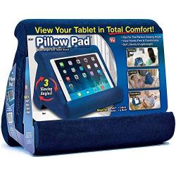 Ontel Pillow Pad Multi-Angle Soft Tablet Stand, Blue