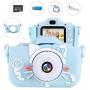 Kids Camera, Enow 16MP Dual Digital Video Camera, Mini 2.0 Inch HD Rechargeable Anti-Drop Child Camera, DIY Creative Camcorder for Kids Boys Girls Gifts, with Extra Shockproof Shell and 32GB SD Card