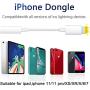 [Apple MFi Certified] Lightning to 3.5 mm Headphone Jack Adapter,Aux Audio Earphones/Headphone Dongle Splitter Jack Adaptor Stereo Cable for iPhone 11/11 Pro/XR/XS Max/XS/X/8/7/iPad,Support iOS 13