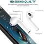 iBinker Wireless Bluetooth Earbuds Headphones with Portable Charging Case,Waterproof Anti-Sweat Earplugs,Long Battery Life in-Ear Noise Cancelling Stereo Headset for All Smartphones Marine GPS