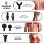 Muscle Massage Gun Handheld Percussion Massagers Back Leg Body Massage Deep Tissue Massager Gray