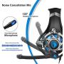 SA822 Gaming Headset Gamer Earphones Over-Ear Gaming Headphones for PS4, PC Computer Mobile Phone