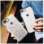 SUBESKING Compatible iPhone 8 Plus/7 Plus/6 Plus/6s Plus Case,Crystal Clear Slim Diamond Pattern Soft TPU Anti-Scratch Shockproof Protective Phone Cover for Women Girls(Black)
