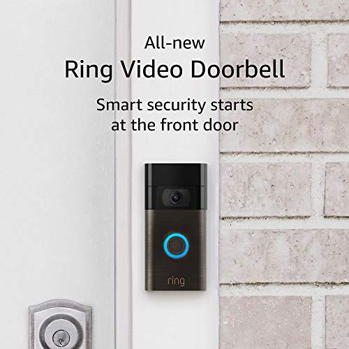 All-new Ring Video Doorbell – 1080p HD video, improved motion detection, easy installation – Venetian Bronze (2nd Gen)