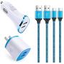 USB C Charger Compatible for Samsung Galaxy S20 Ultra/Plus/S10/Note 10 A20 A10E A50 A51 A71 A21 A31 A41 A81 A91,Google Pixel 4xl/3a/3/2, Dual C Port Phone Charger, Car Charger with Fast Charging Cord