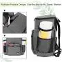 Teamoy Dog Travel Backpack, Pet Supplies Weekend Organizer with 2 Silicone Collapsible Bowls, 2 Food Carrier, 1 Water-Resistant Placemat