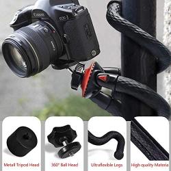 Camera Tripod Flexible Mini Small Travel Lightweight Bendy Selfie Gorrila Tripod for DSLR Camera Canon Nikon Vlogging Video Camera Action Camcorder Webcam Projector Ring Light Accessory Trípode