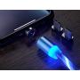 LED Flowing Magnetic Phone Charging Cable